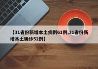 【31省份新增本土病例61例,31省份新增本土确诊52例】