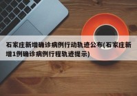 石家庄新增确诊病例行动轨迹公布(石家庄新增1例确诊病例行程轨迹提示)