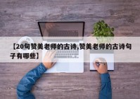 【20句赞美老师的古诗,赞美老师的古诗句子有哪些】