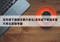 五年级下册语文第六单元/五年级下册语文第六单元思维导图