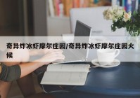 奇异炸冰虾摩尔庄园/奇异炸冰虾摩尔庄园火候