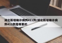 湖北新增确诊病例411例/湖北新增确诊病例411例是哪里的