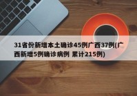 31省份新增本土确诊45例广西37例(广西新增5例确诊病例 累计215例)
